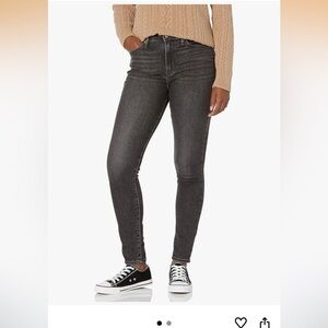 Levi 729 high waist dark grey women’s skinny jeans